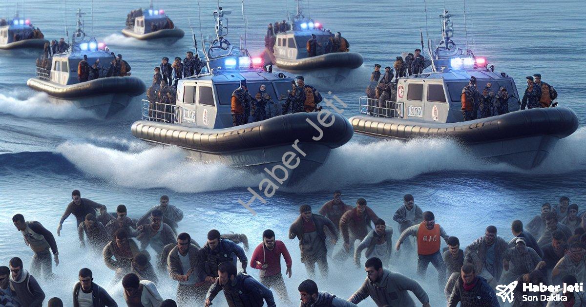 "İzmir Sahillerinde Hareketli Saatler: 120 Düzensiz Göçmen Yakalandı" başlıklı haber için fotorealis