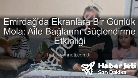 Emirdağ’da Dijital Detoks Rüzgarı: Bir Günlüğüne Ekranlara Ara Verildi!