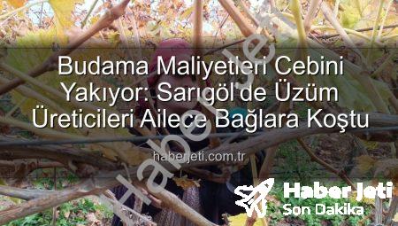 Budama Maliyetleri Cebini Yakıyor: Sarıgöl’de Üzüm Üreticileri Ailece Bağlara Koştu