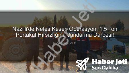 Nazilli’de Nefes Kesen Operasyon: 1,5 Ton Portakal Hırsızlığı Jandarmaya Takıldı!