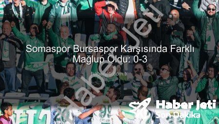 Somaspor Bursaspor Karşısında Farklı Mağlup Oldu: 0-3