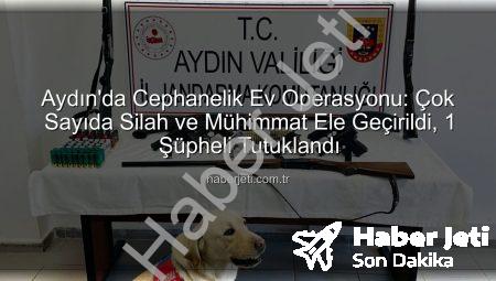Aydın’da Cephanelik Ev Operasyonu: Çok Sayıda Silah ve Mühimmat Ele Geçirildi, 1 Şüpheli Tutuklandı