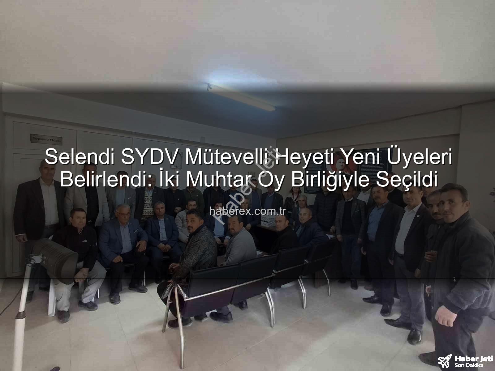 Selendi SYDV - Selendi SYDV'de Yeni Dönem: İki Muhtar Vakıf Mütevelli Heyeti'nde Göreve Başlıyor